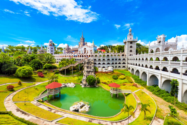 The Catholic Simala Shrine in Sibonga, Cebu, Philippines. Copy space for text